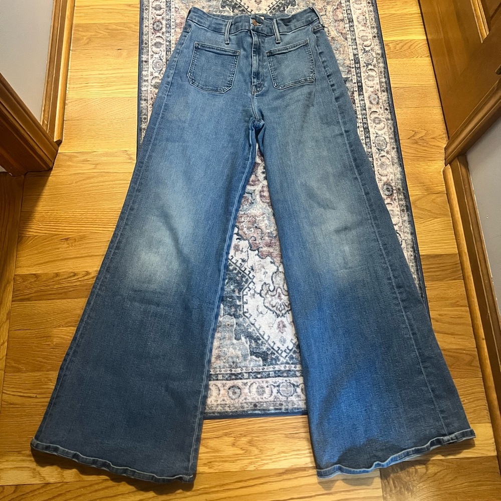 Mother medium wash jean